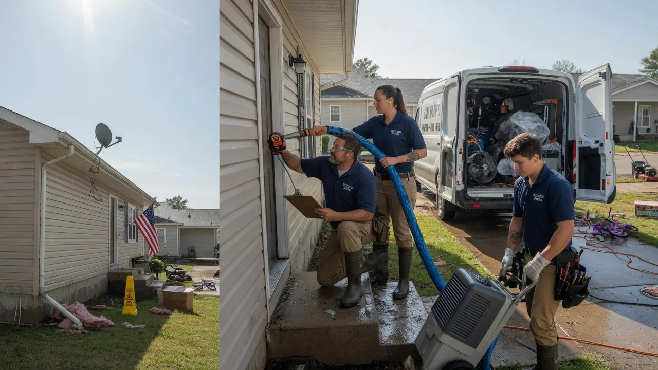 Ceiling Water Damage Restoration in North Robinson, OH near me